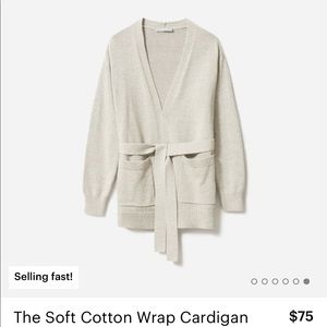 The Soft Cotton Wrap Cardigan Everlane